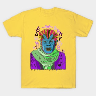 Wolf Man Stare Disco edit T-Shirt